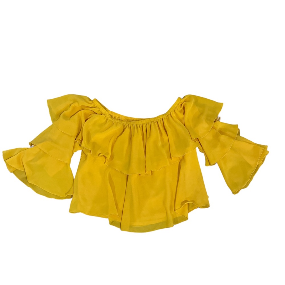 Show Me Your Mumu Ruffle Crop Top Sz. Small